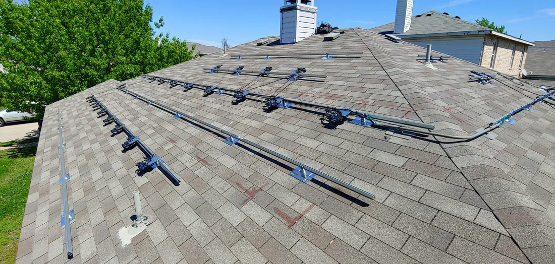 DKD Energy roofing work with solar-ready mounting